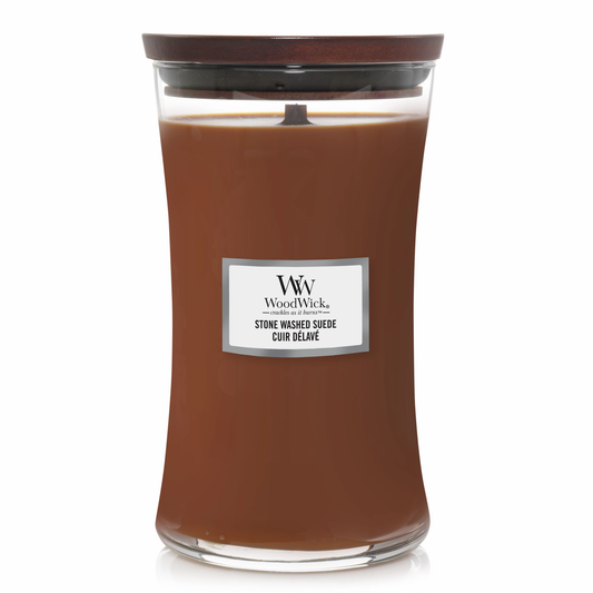 Woodwick - Candela Grande Stone Washed Suede