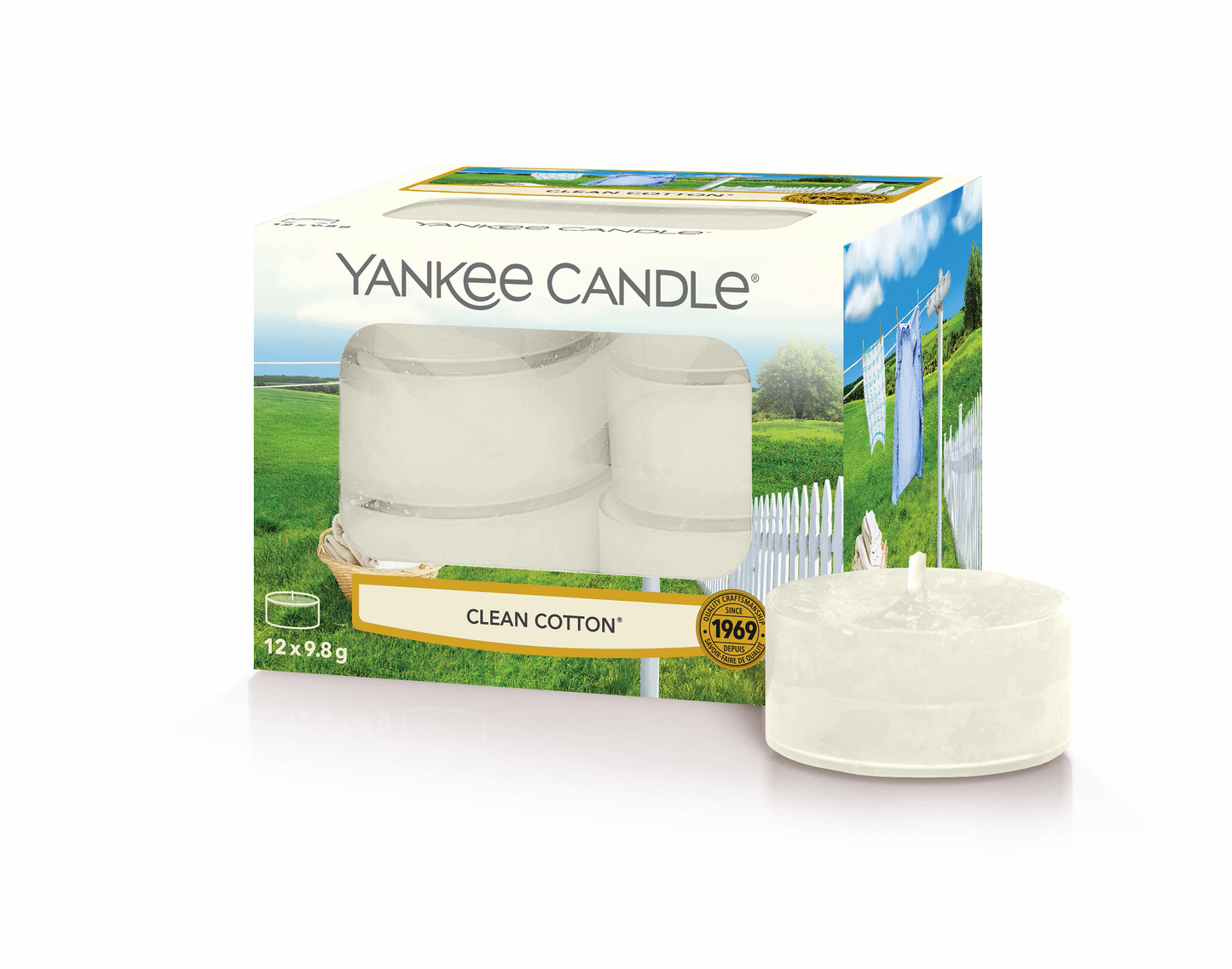 Yankee Candle - Candela Tea Light Clean Cotton