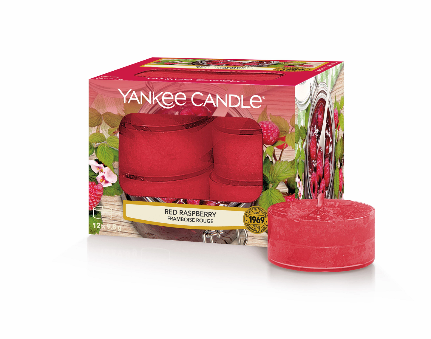 Yankee Candle - Candela Tea Light Red Raspberry