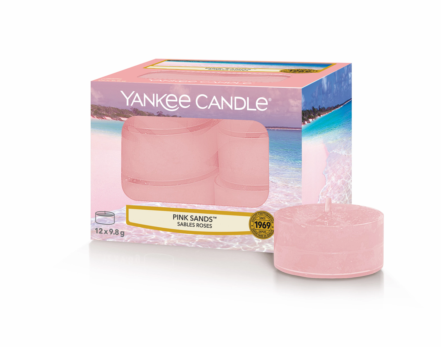 Yankee Candle - Candela Tea Light Pink Sands