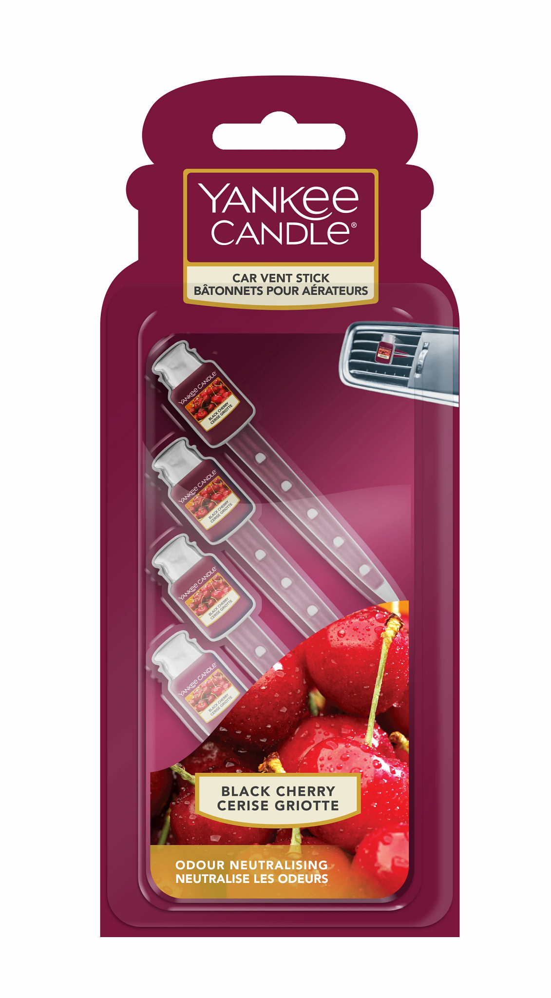 Yankee Candle - Stick Per Auto Black Cherry