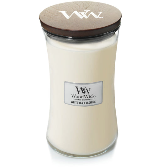 Woodwick - Candela Grande White Tea & Jasmine