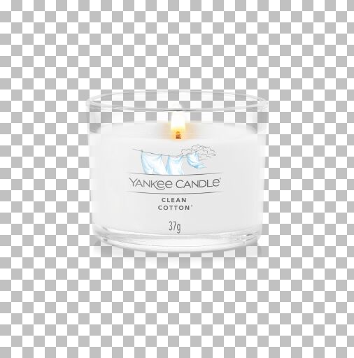 Yankee Candle - Candela votiva in vetro Clean Cotton