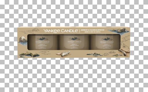 Yankee Candle - Candele votive in vetro - set da 3 - Amber & Sandalwood