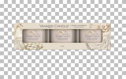 Yankee Candle - Candele votive in vetro - set da 3 - Warm Cashmere
