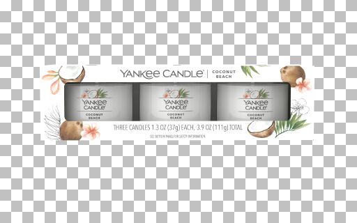Yankee Candle - Candele votive in vetro - set da 3 - Coconut Beach