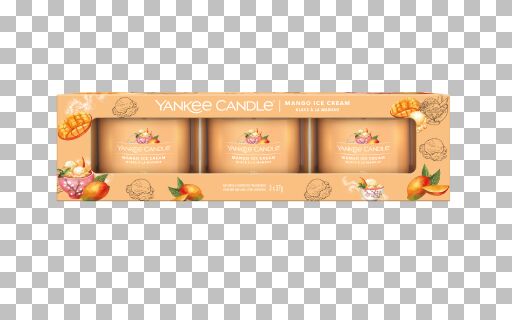Yankee Candle - Candele votive in vetro - set da 3 - Mango Ice Cream