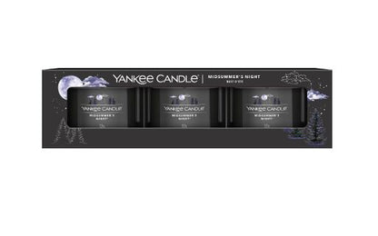 Yankee Candle - Candele votive in vetro - set da 3 - Midsummer's Night