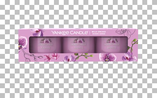 Yankee Candle - Candele votive in vetro - set da 3 - Wild Orchid
