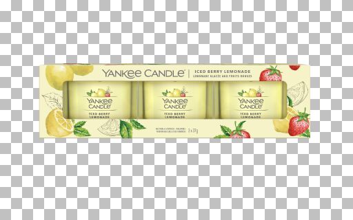 Yankee Candle - Candele votive in vetro - set da 3 - Iced Berry Lemonade