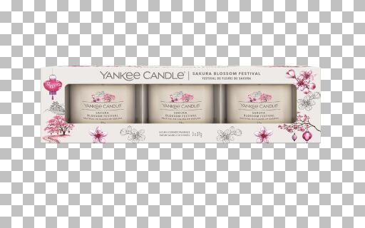 Yankee Candle - Candele votive in vetro - set da 3 - Sakura Blossom Festival