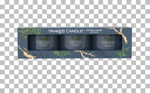 Yankee Candle - Candele votive in vetro - set da 3 - Bayside Cedar