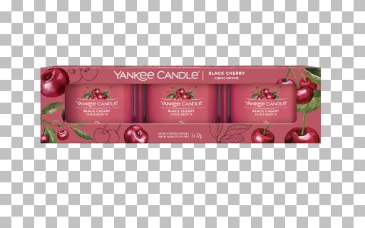 Yankee Candle - Candele votive in vetro - set da 3 - Black Cherry