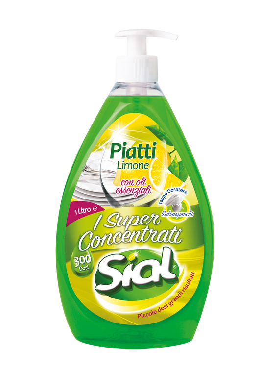 Sial Green Piatti Concentrato Igienizzante Limone e Timo 750ml - Bernava S.p.A.